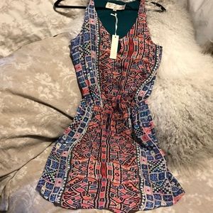 Rory Beca silk dress size  XS multi colored